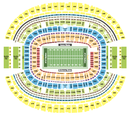 AT&T Stadium Big 12 Football Seating Chart